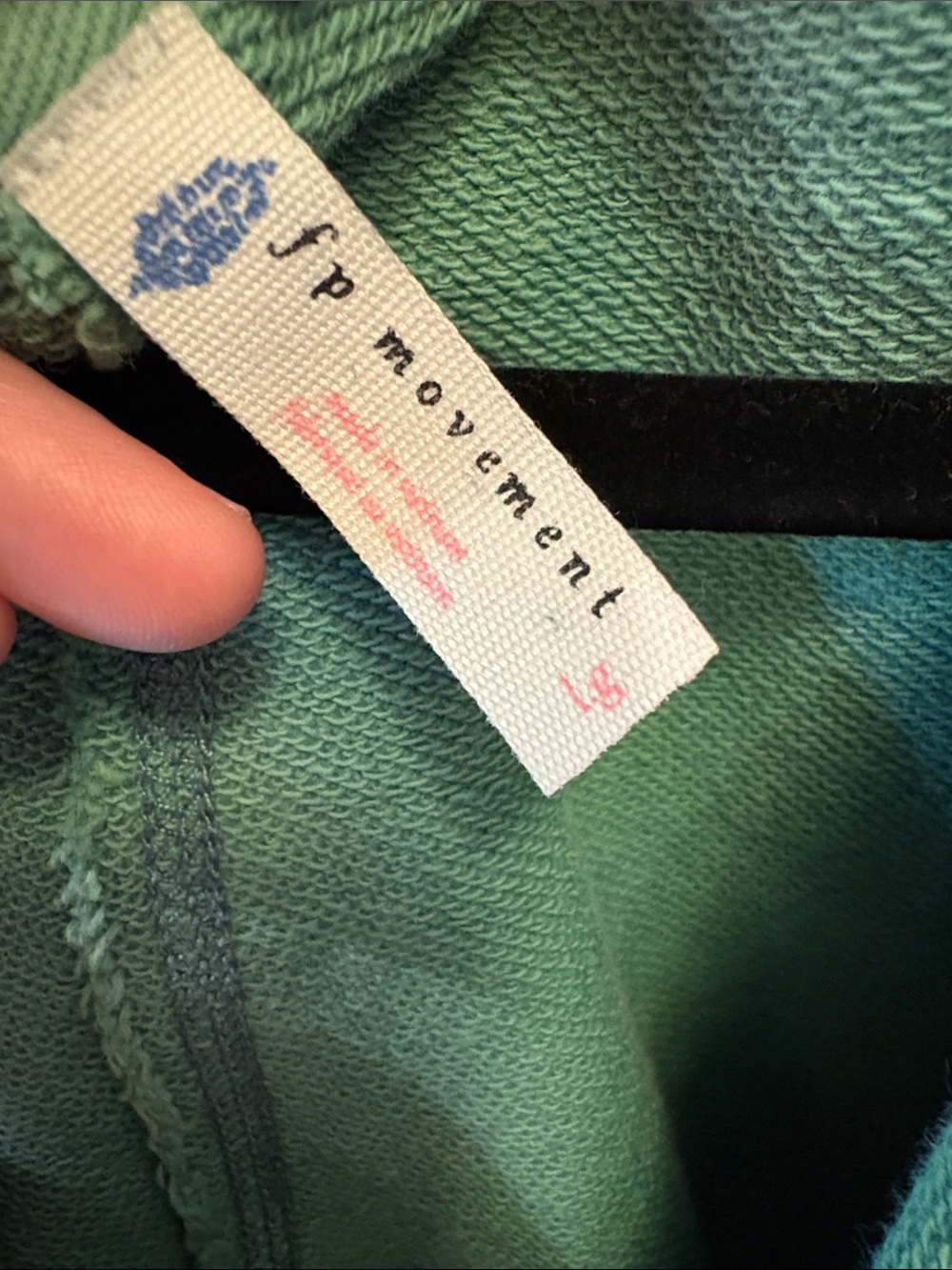 FP Movement by Free People Washed Teal Green Cropped Oversized Sweatshirt - Picture 10 of 13